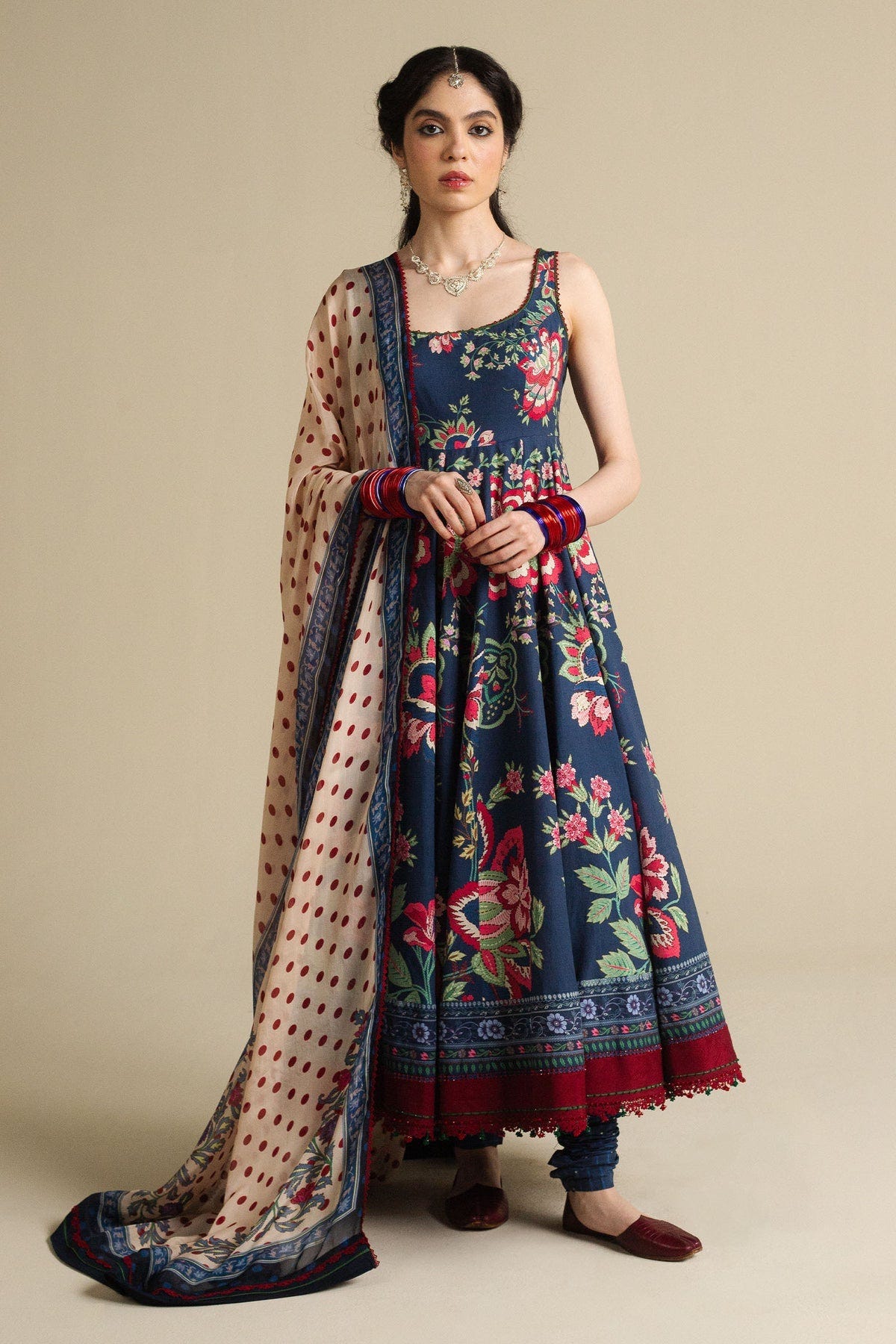 Zara Shahjahan | Anarkali 25 | Neelofur-D4 -  Zara Shahjahan Ladies Clothes - Original Designer Dress - House of Maryam