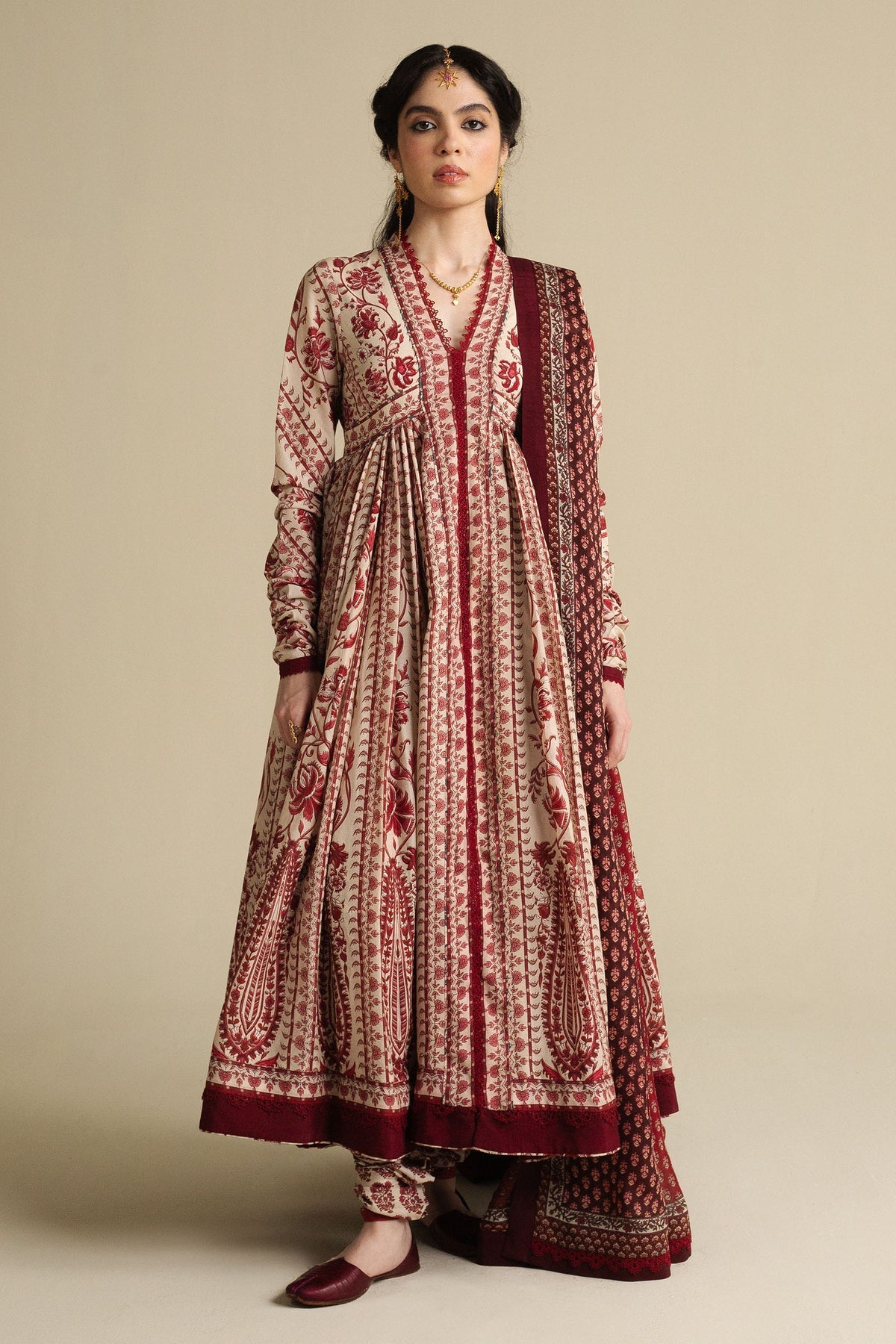 Zara Shahjahan | Anarkali 25 | Kashmiri-D1 -  Zara Shahjahan Ladies Clothes - Original Designer Dress - House of Maryam