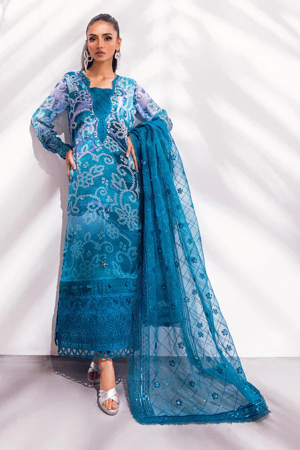 Nureh | Ballerina Formals | Blue Charm by Designer Nureh - House of Maryam - Pakistani Designer Ethnic Wear in {{ shop.shopifyCountryName }}