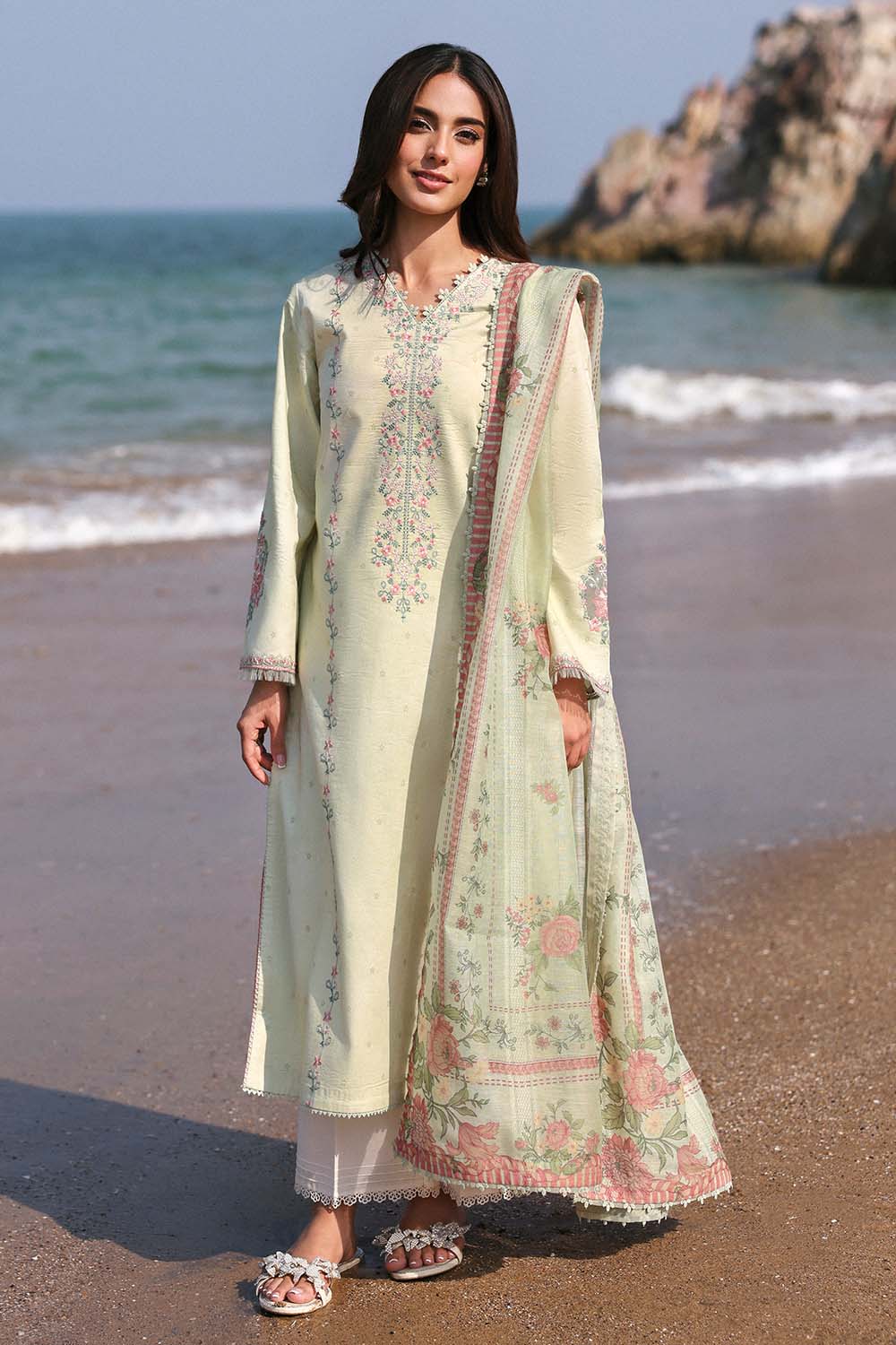 Seran | Afsanah Lawn 25 | FARIHA -  Seran Ladies Clothes - Original Designer Dress - House of Maryam
