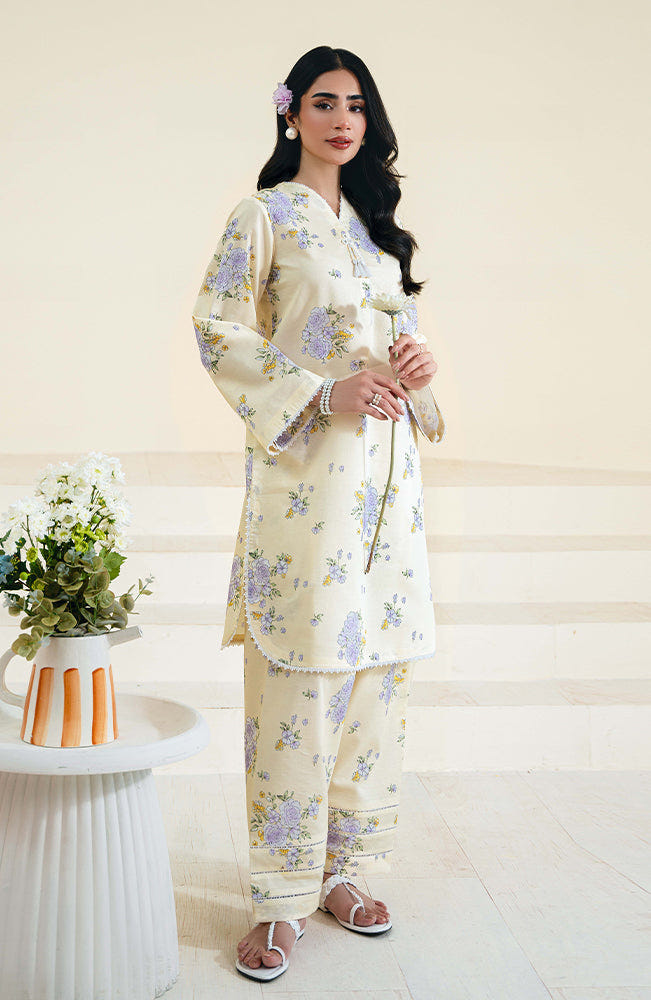 Seran | Daffodils Lawn 24 | Albie -  Seran Casuals - Original Designer Dress - House of Maryam