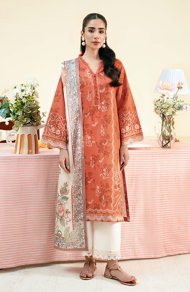 Seran | Daffodils Lawn 24 | Rowan -  Seran Casuals - Original Designer Dress - House of Maryam