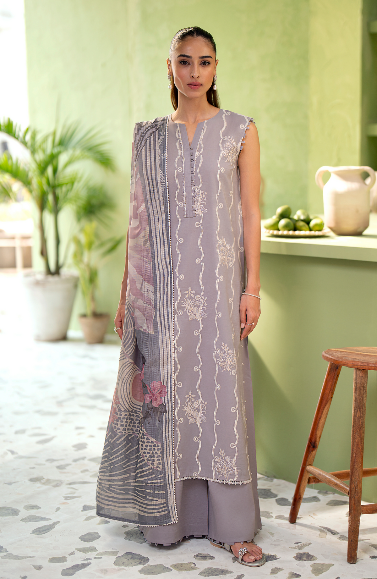 Seran | Artisan Lawn 25 | GRIS -  Seran Ladies Clothes - Original Designer Dress - House of Maryam