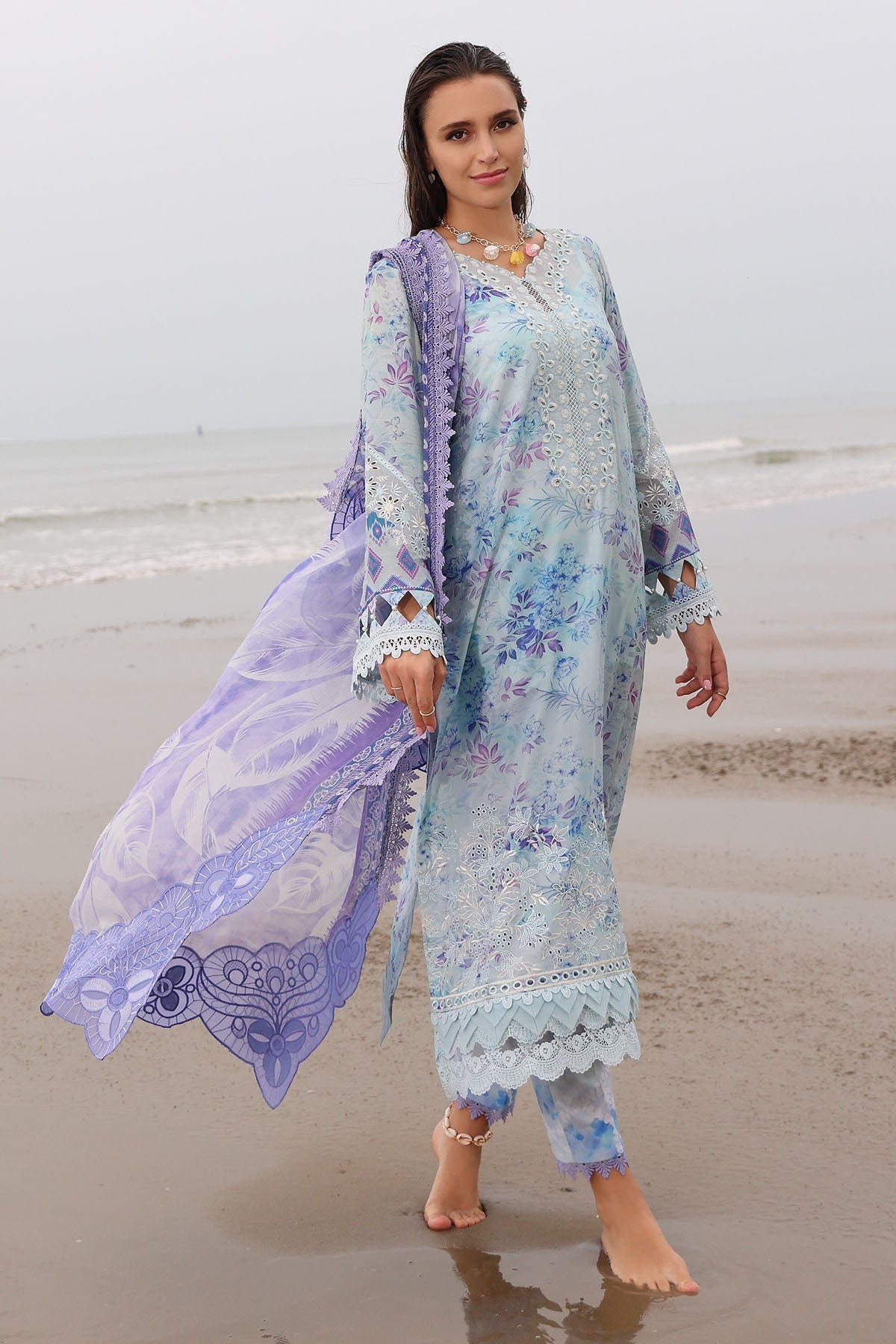 Nureh | Gardenia Embroidered Lawn 25 | NSG-176 -  Nureh Ladies Clothes - Original Designer Dress - House of Maryam