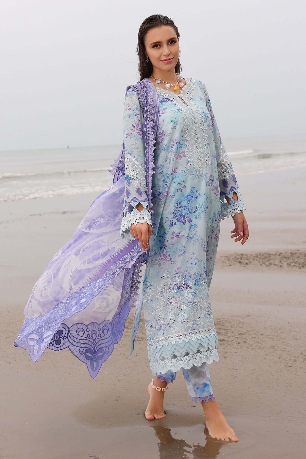 Nureh | Gardenia Embroidered Lawn 25 | NSG-176 -  Nureh Ladies Clothes -  House of Maryam