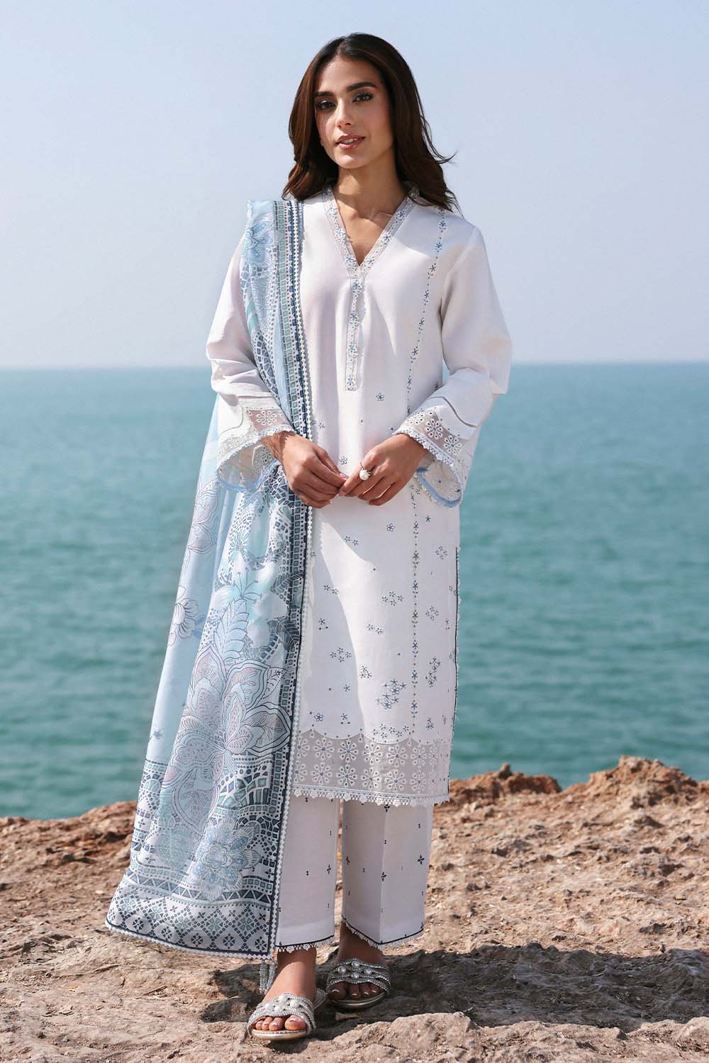 Seran | Afsanah Lawn 25 | ELMAS -  Seran Ladies Clothes - Original Designer Dress - House of Maryam