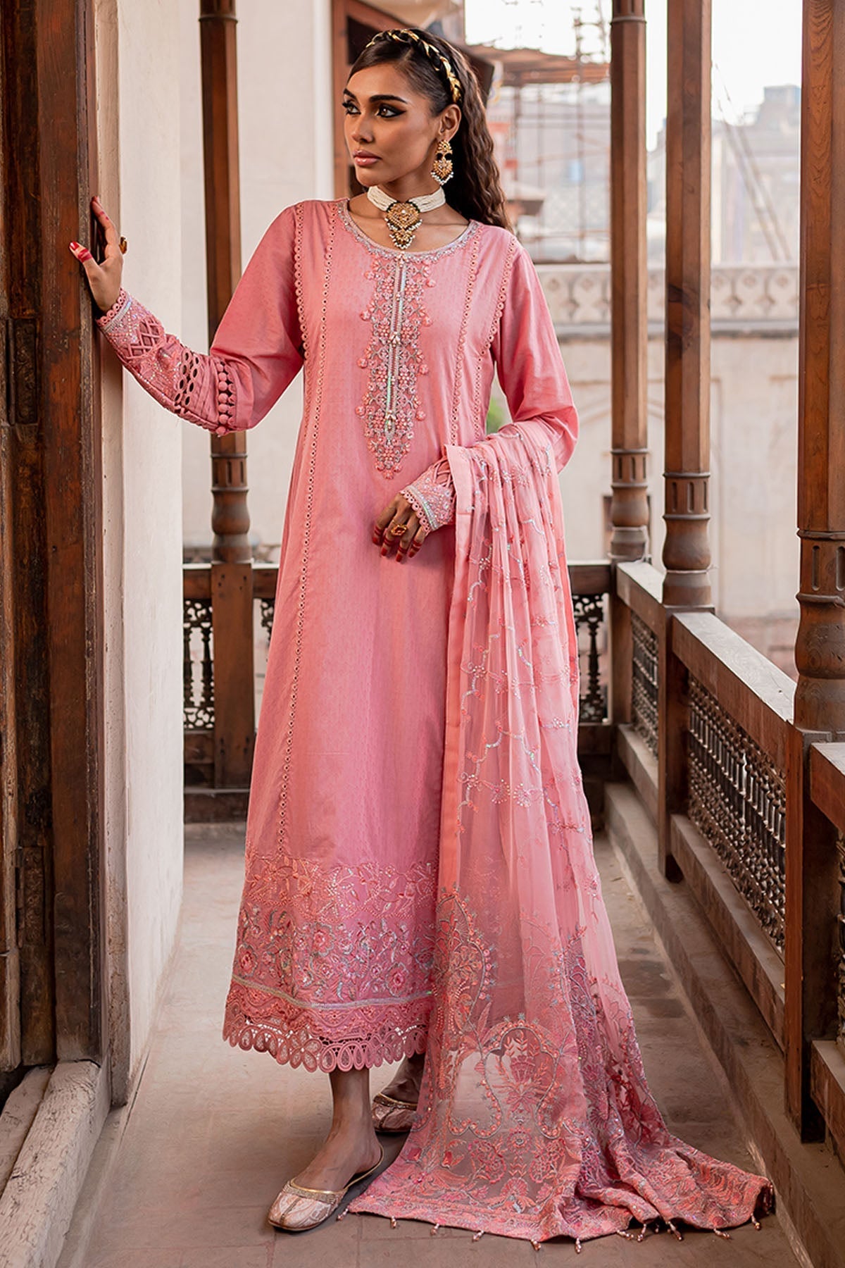 Nureh | Lawn Jacquard | NS-76 -  Nureh Ladies Clothes - Original Designer Dress - House of Maryam