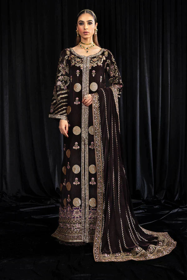 Nureh | Maya Velvet 23 | Moore by Designer Nureh - House of Maryam - Pakistani Designer Ethnic Wear in {{ shop.shopifyCountryName }}