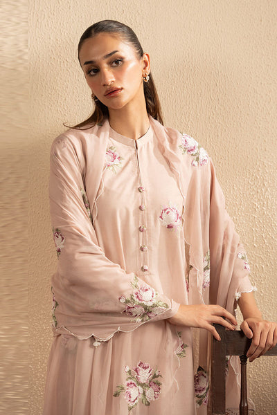 Cross Stitch | Exclusive Pret | Dusty Pink-2PC (Shirt & Dupatta)