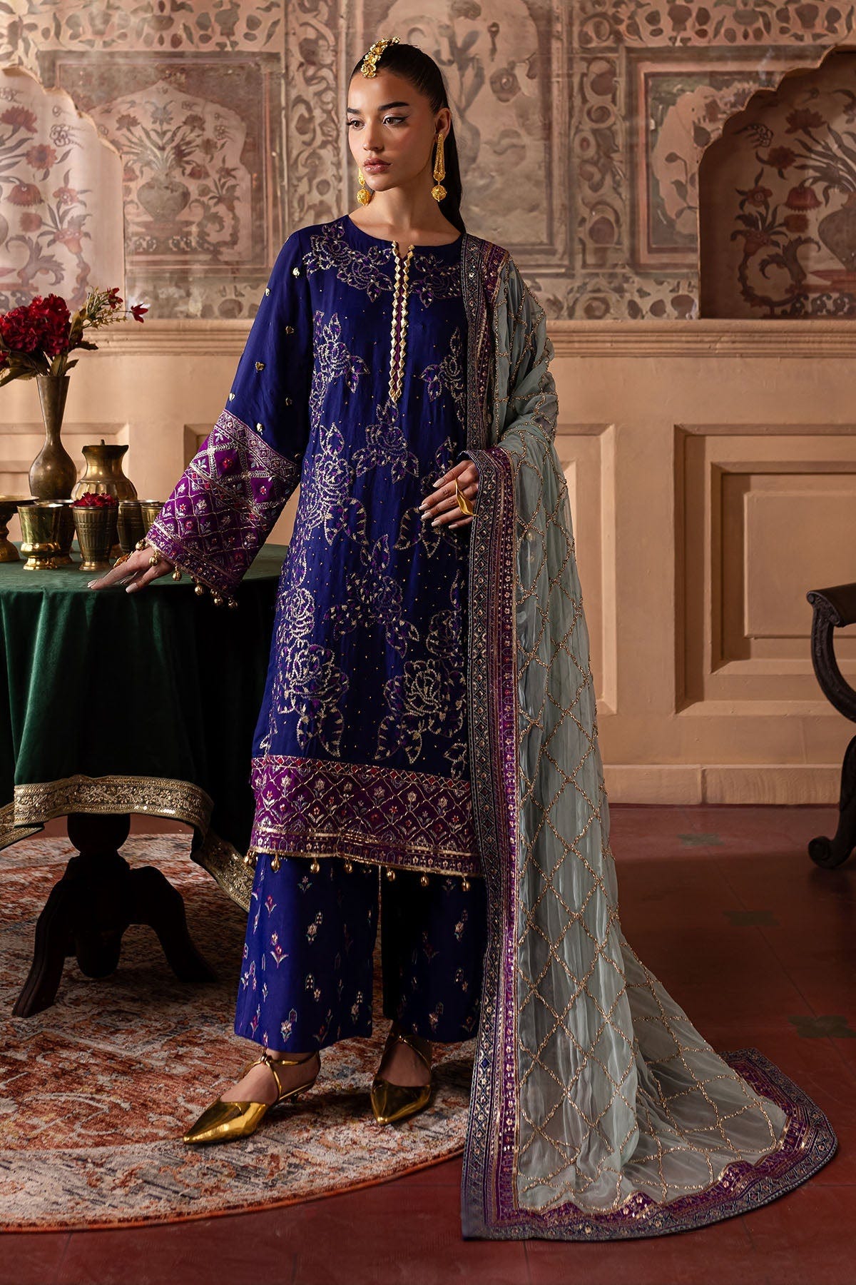 Nureh | Nur Mahal Formals |  NE-137 -  Nureh Ladies Clothes - Original Designer Dress - House of Maryam
