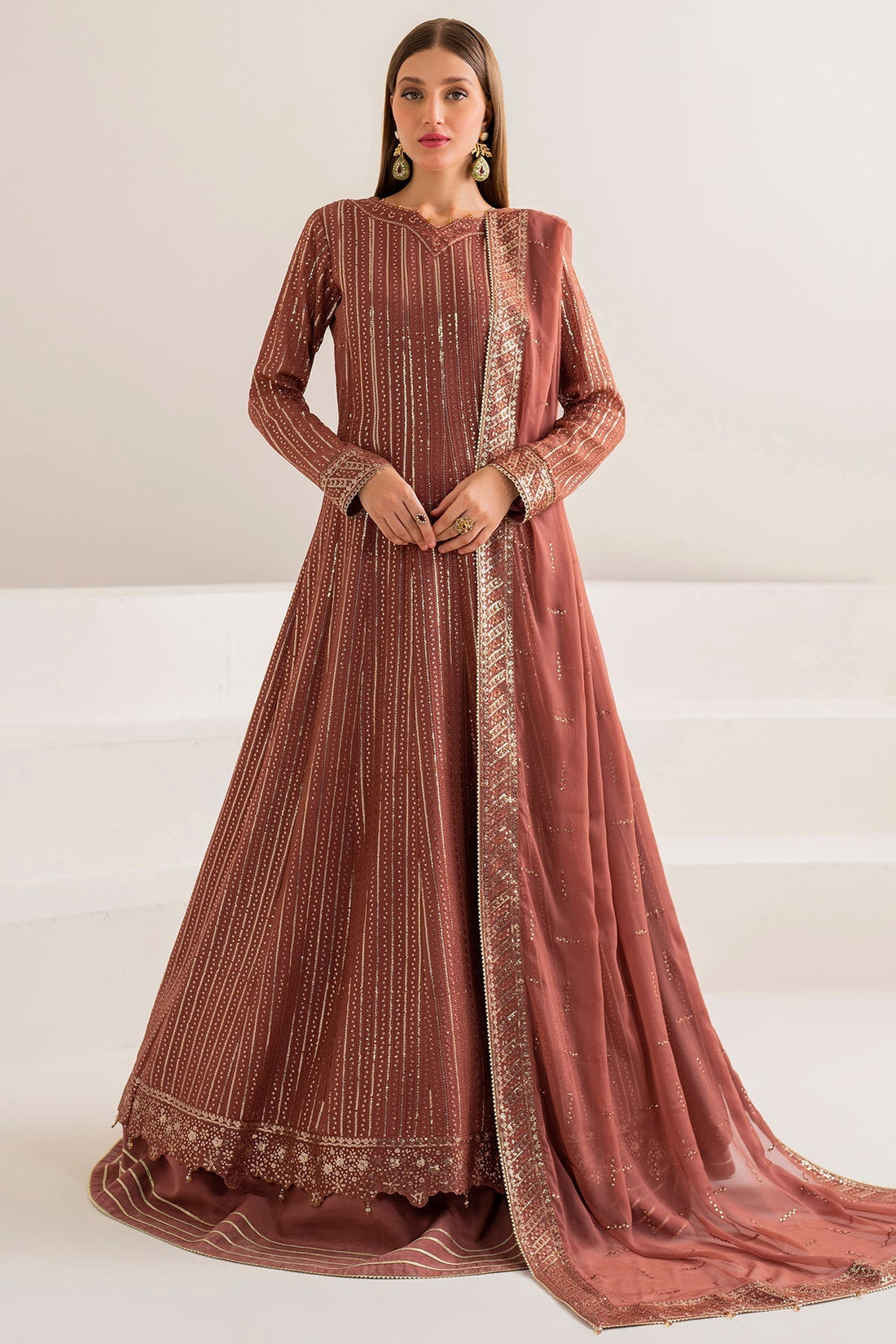 Farasha | Lumiere Formals | RUSSET by Designer Farasha - House of Maryam - Pakistani Designer Ethnic Wear in {{ shop.shopifyCountryName }}