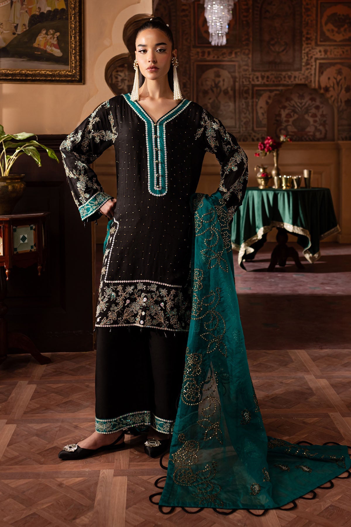 Nureh | Nur Mahal Formals |  NE-140 -  Nureh Ladies Clothes - Original Designer Dress - House of Maryam