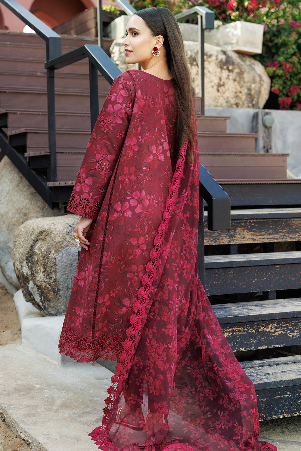 Farasha | Printed Essentials | Merlot Muse -  Farasha Ladies Clothes - Original Designer Dress - House of Maryam