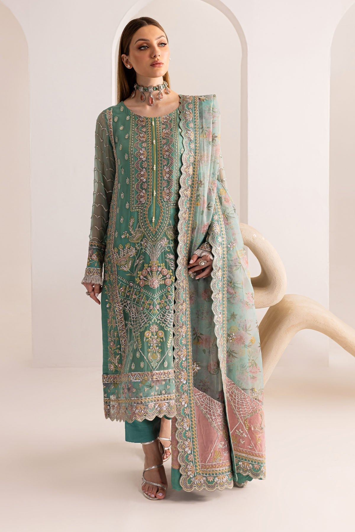 Nureh | Fancy Formals | NP-513 by Designer Nureh - House of Maryam - Pakistani Designer Ethnic Wear in {{ shop.shopifyCountryName }}