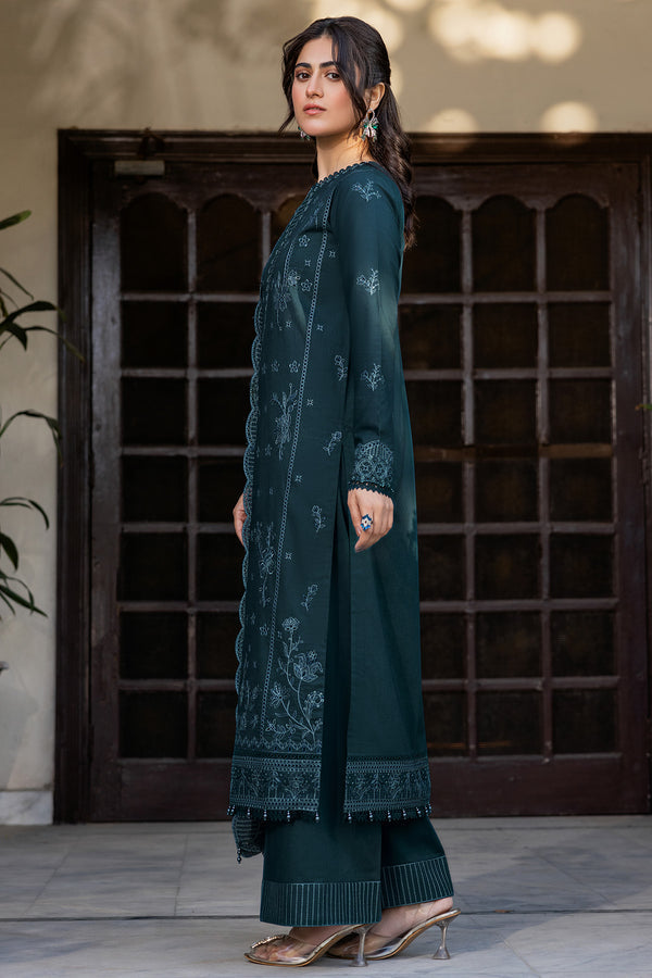 Farasha | Summer Weaves Embroidered Lawn | Teal Serenity -  Farasha Ladies Clothes - Original Designer Dress - House of Maryam
