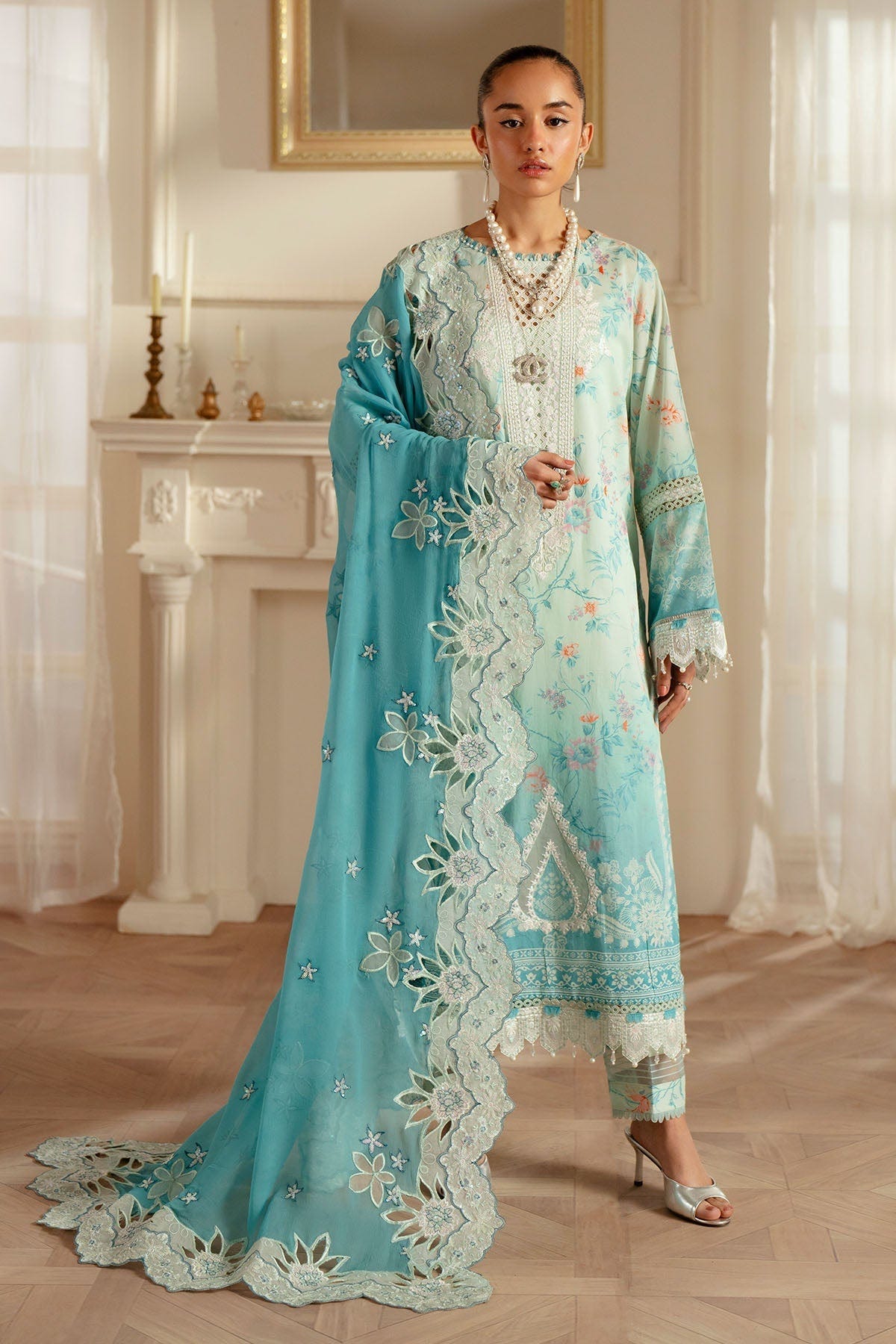 Nureh | Feya Eid Lawn | FE-06 -  Nureh Ladies Clothes - Original Designer Dress - House of Maryam