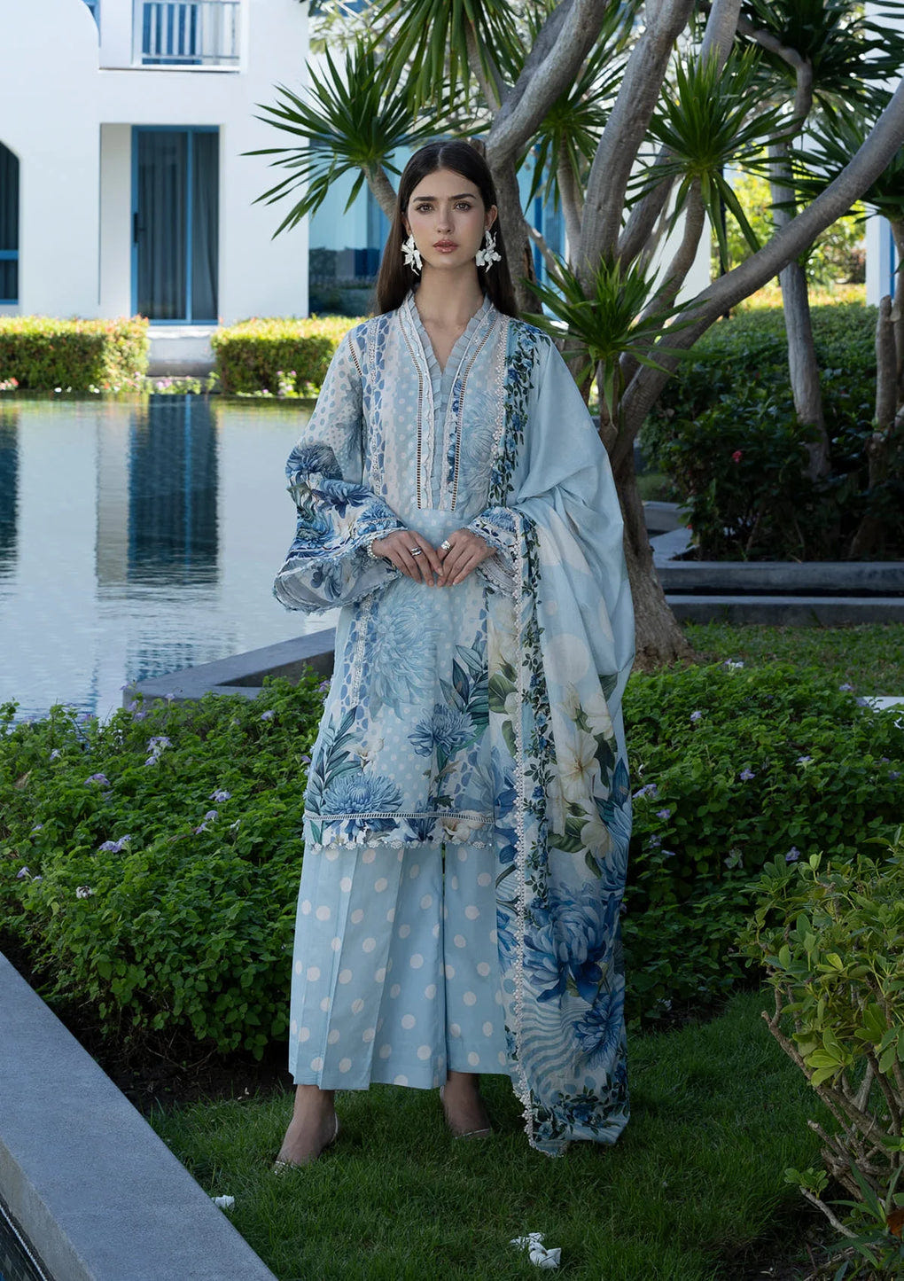 Elaf Premium | Prints Collection 26 | EPN-1A OCEAN PETALS