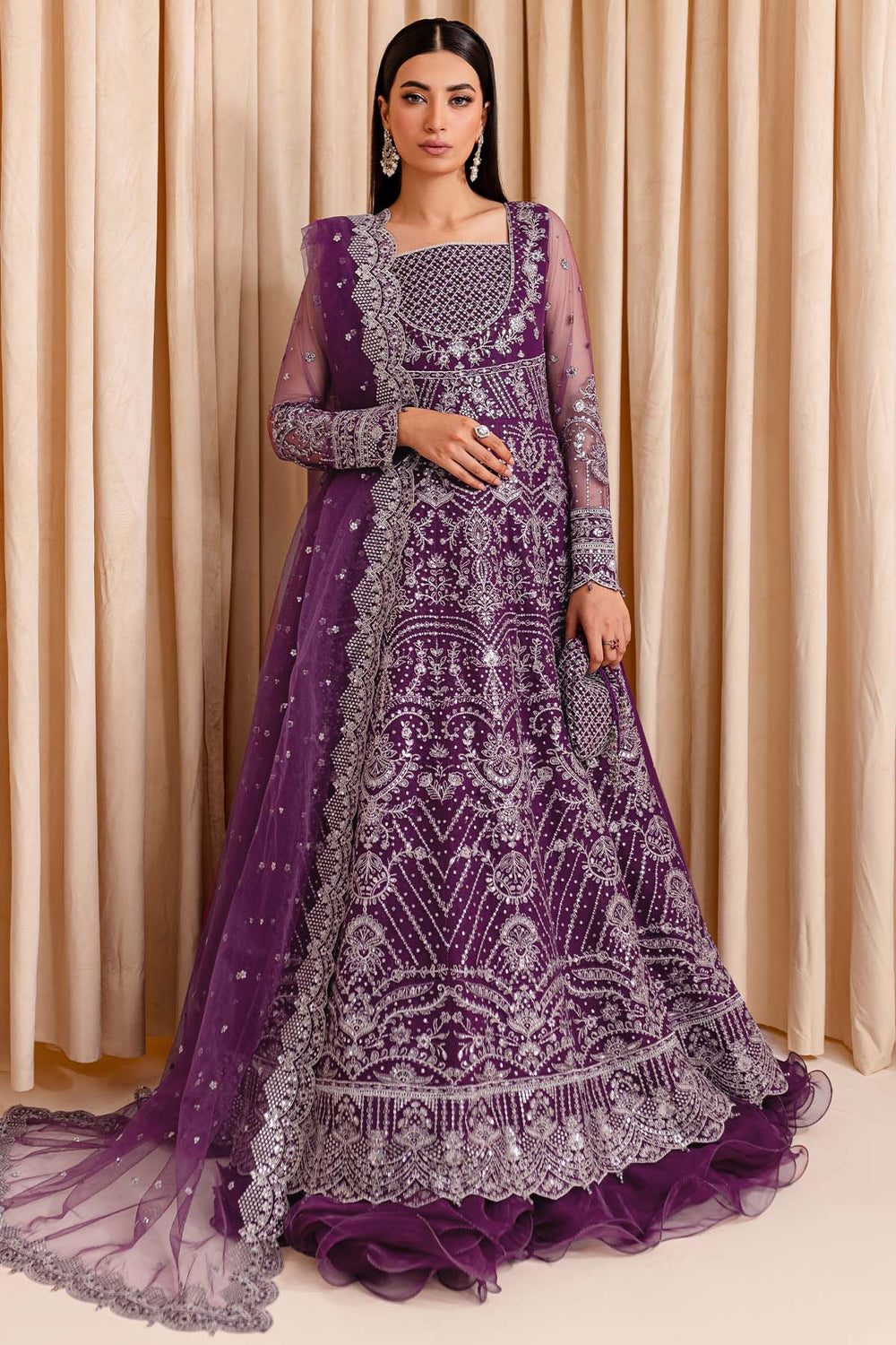 Farasha | Lumiere Formals | Plum Passion -  Farasha Bridal - Original Designer Dress - House of Maryam