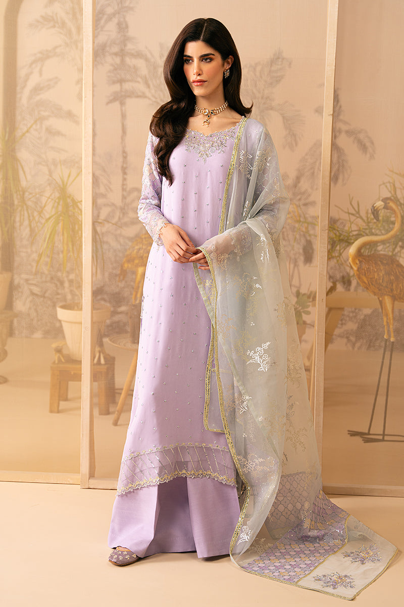 Cross Stitch | Luxe Atelier 24 | LILAC LUSTER by Designer Cross Stitch - House of Maryam - Pakistani Designer Ethnic Wear in {{ shop.shopifyCountryName }}