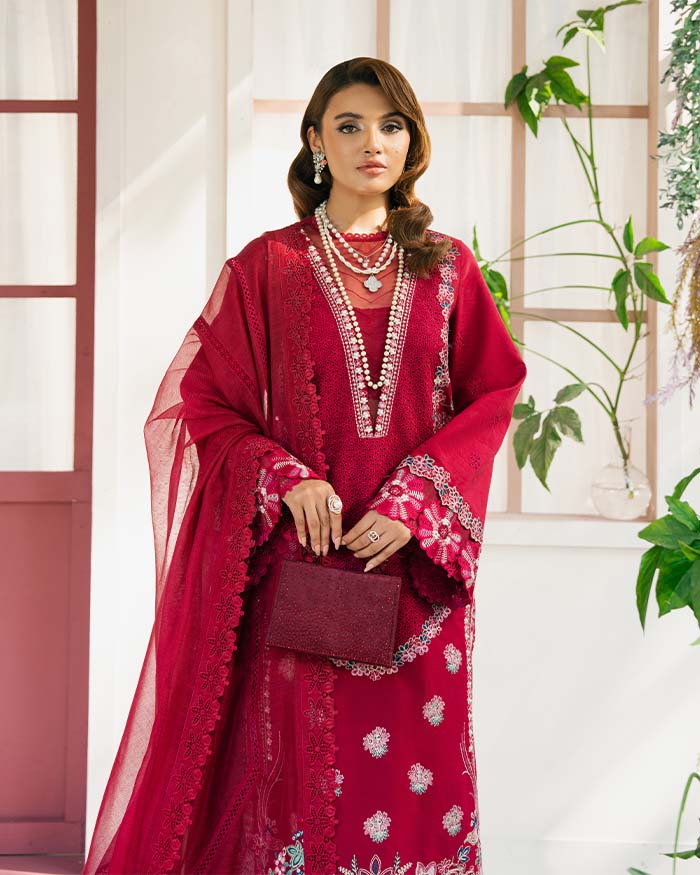 Zevk | Flora Festive Lawn | ZINNIA -  Zevk Ladies Clothes -  House of Maryam