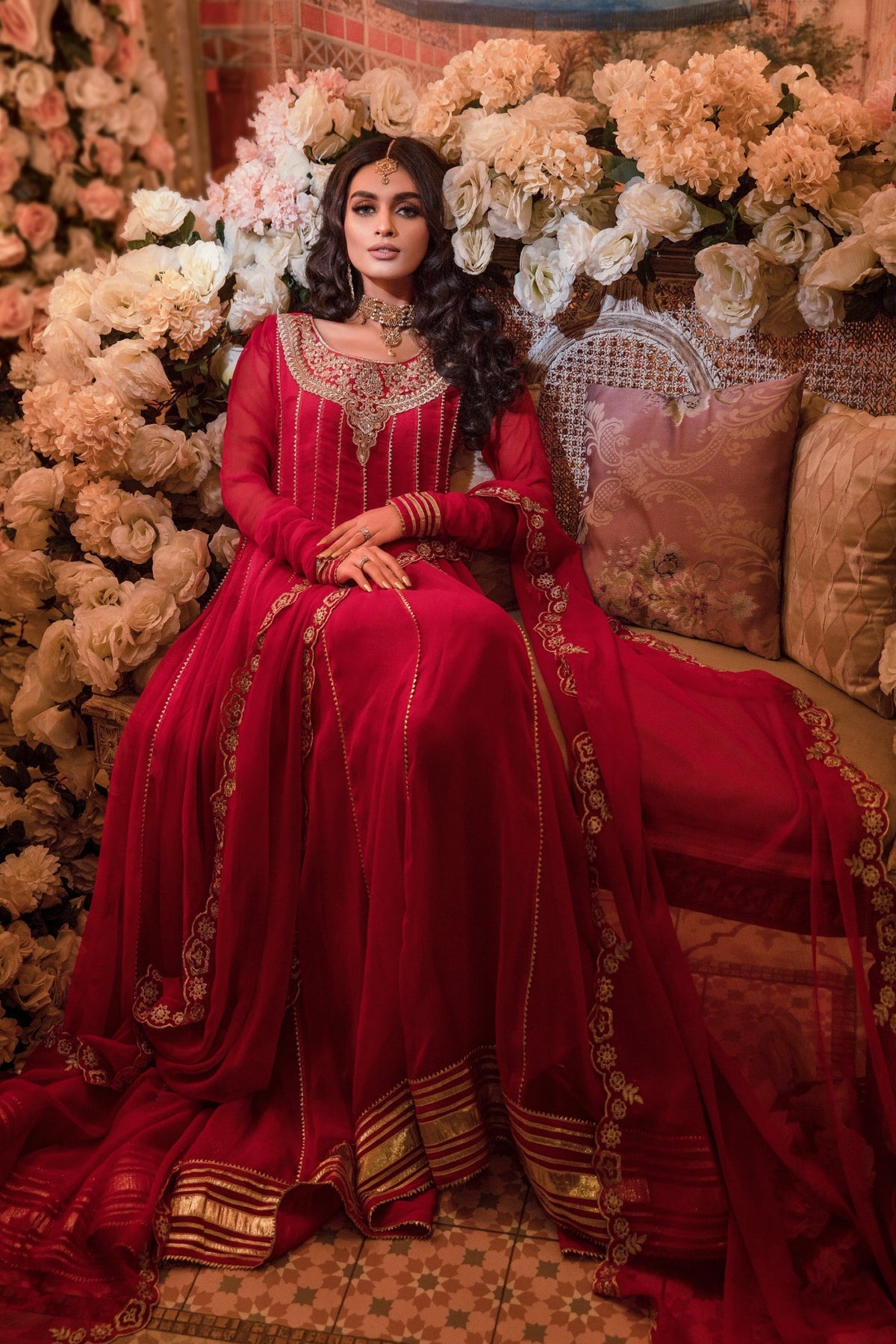 Hania & Umaimaz | Festive Collection | Surkh -  Hania & Umaima  - Original Designer Dress - House of Maryam