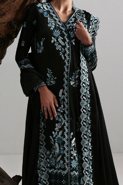 Afrozeh Rhylen black charmeuse silk suit, photo 3