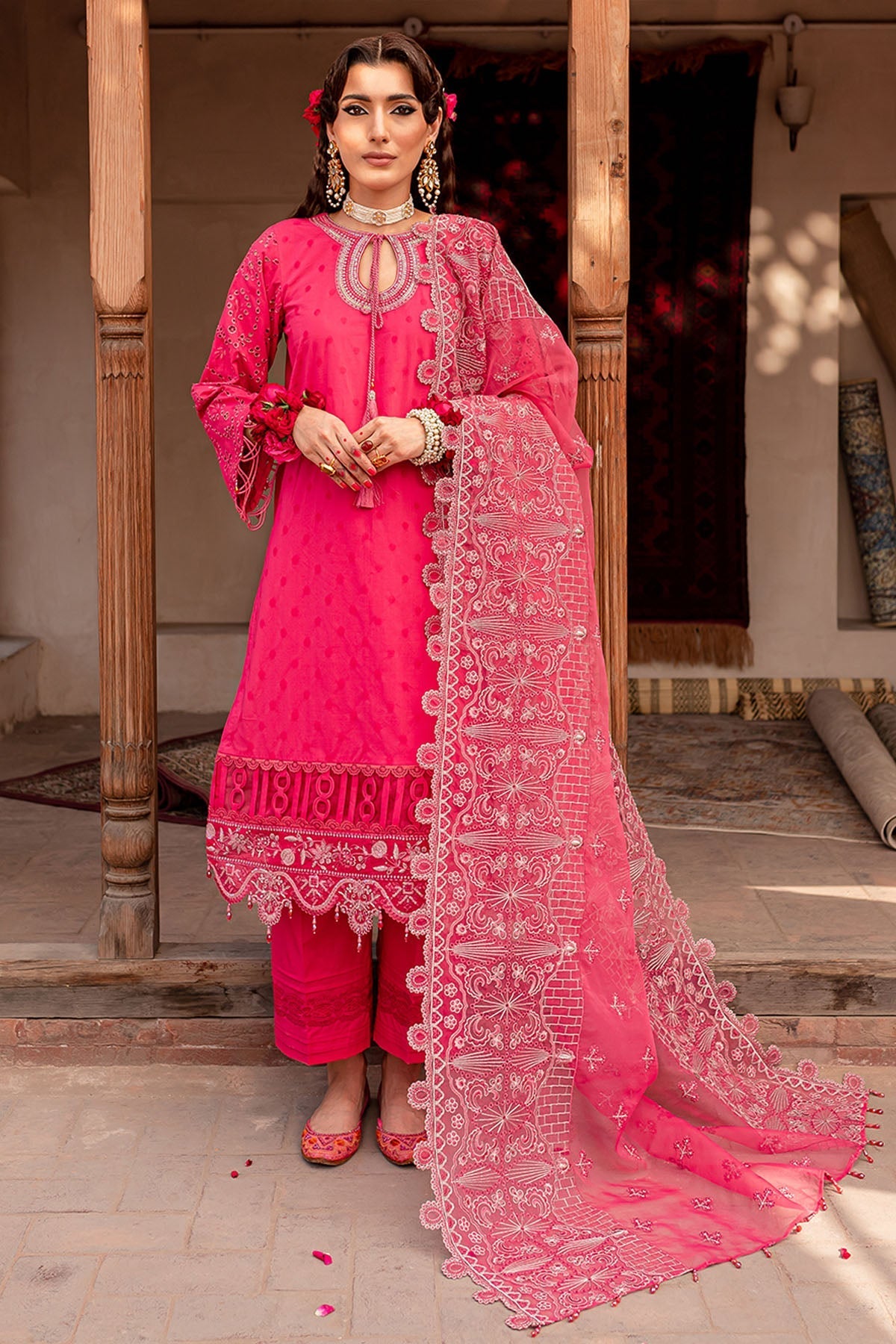 Nureh | Lawn Jacquard | NS-73 -  Nureh Ladies Clothes - Original Designer Dress - House of Maryam