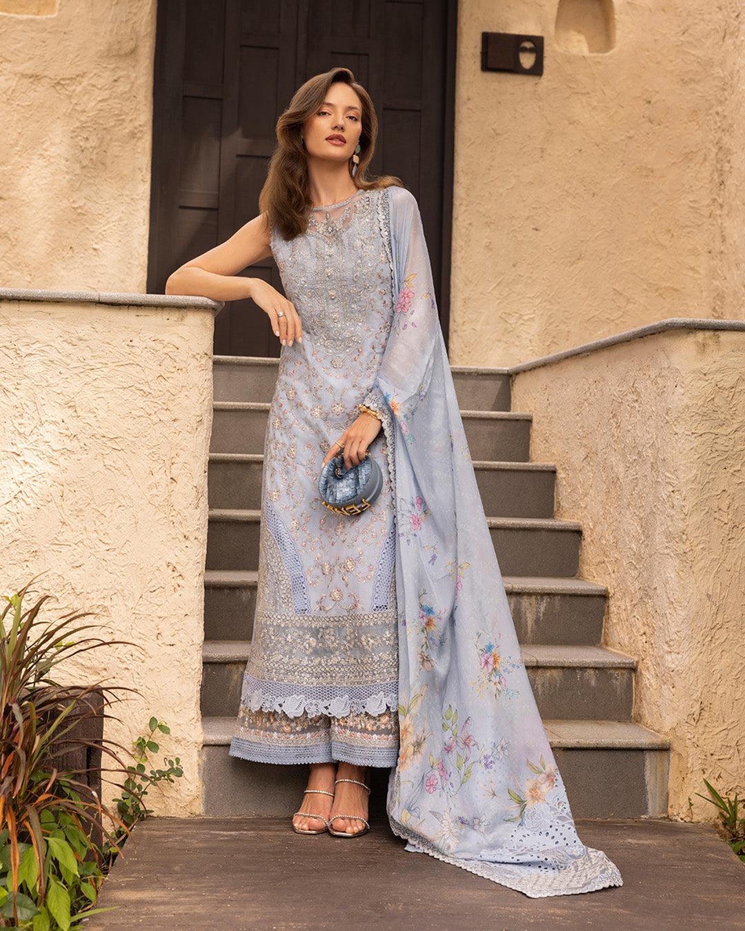 Faiza Saqlain | Zinnia Lawn 25 | Liana -  Faiza Saqlain Ladies Clothes - Original Designer Dress - House of Maryam