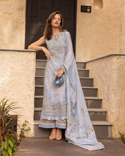 Faiza Saqlain | Zinnia Lawn 25 | Liana -  Faiza Saqlain Ladies Clothes - Original Designer Dress - House of Maryam