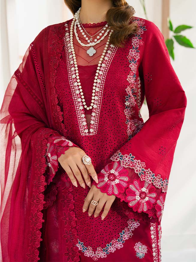 Zevk | Flora Festive Lawn | ZINNIA -  Zevk Ladies Clothes - Original Designer Dress - House of Maryam