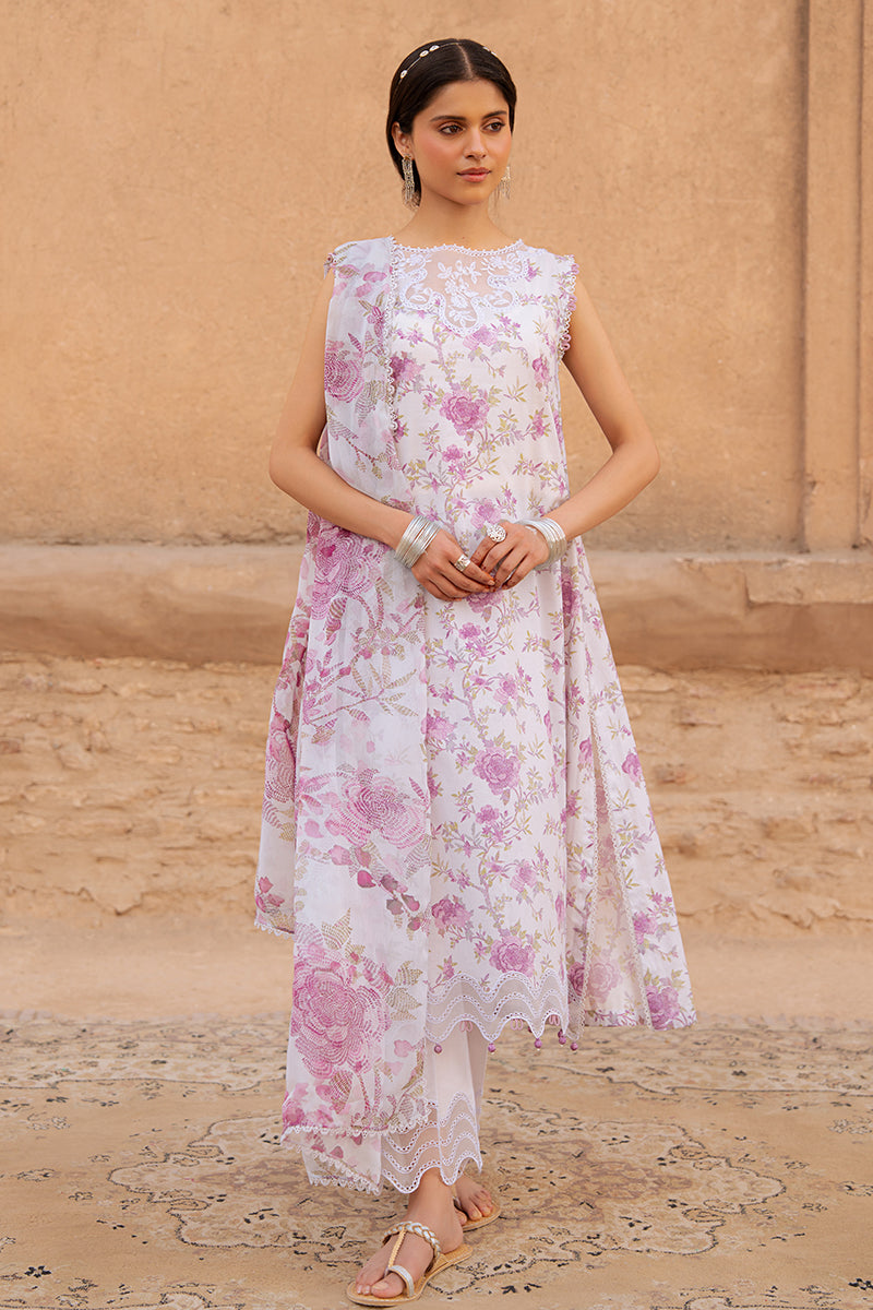 Cross Stitch | Eid Lawn Edit 25 | LILAC HINT -  Cross Stitch Ladies Clothes - Original Designer Dress - House of Maryam