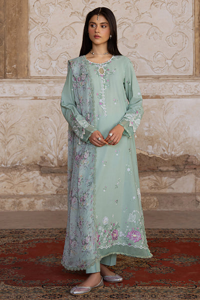 Cross Stitch | Eid Lawn Edit 25 | SAGE GRACE -  Cross Stitch Ladies Clothes - Original Designer Dress - House of Maryam