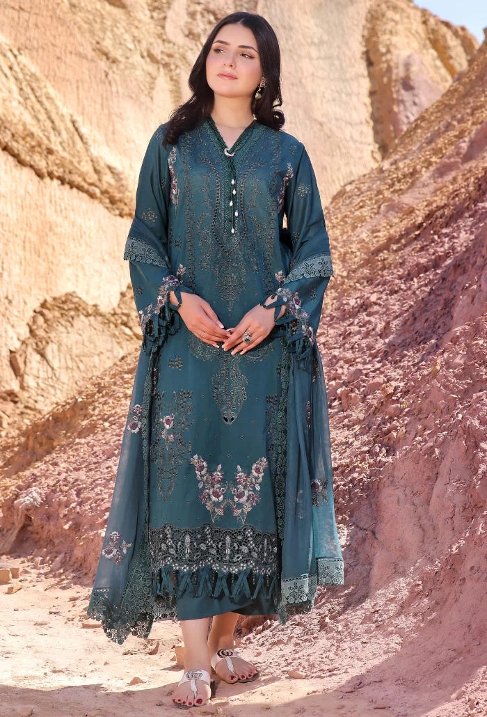 Humdum | Afsoon Lawn 24 | D03 -  HumDum Luxury - Original Designer Dress - House of Maryam