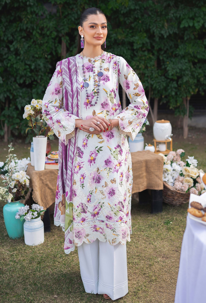 Humdum | Gardenia Lawn 24 | Printkari Lawn PLG 10 -  HumDum Luxury - Original Designer Dress - House of Maryam