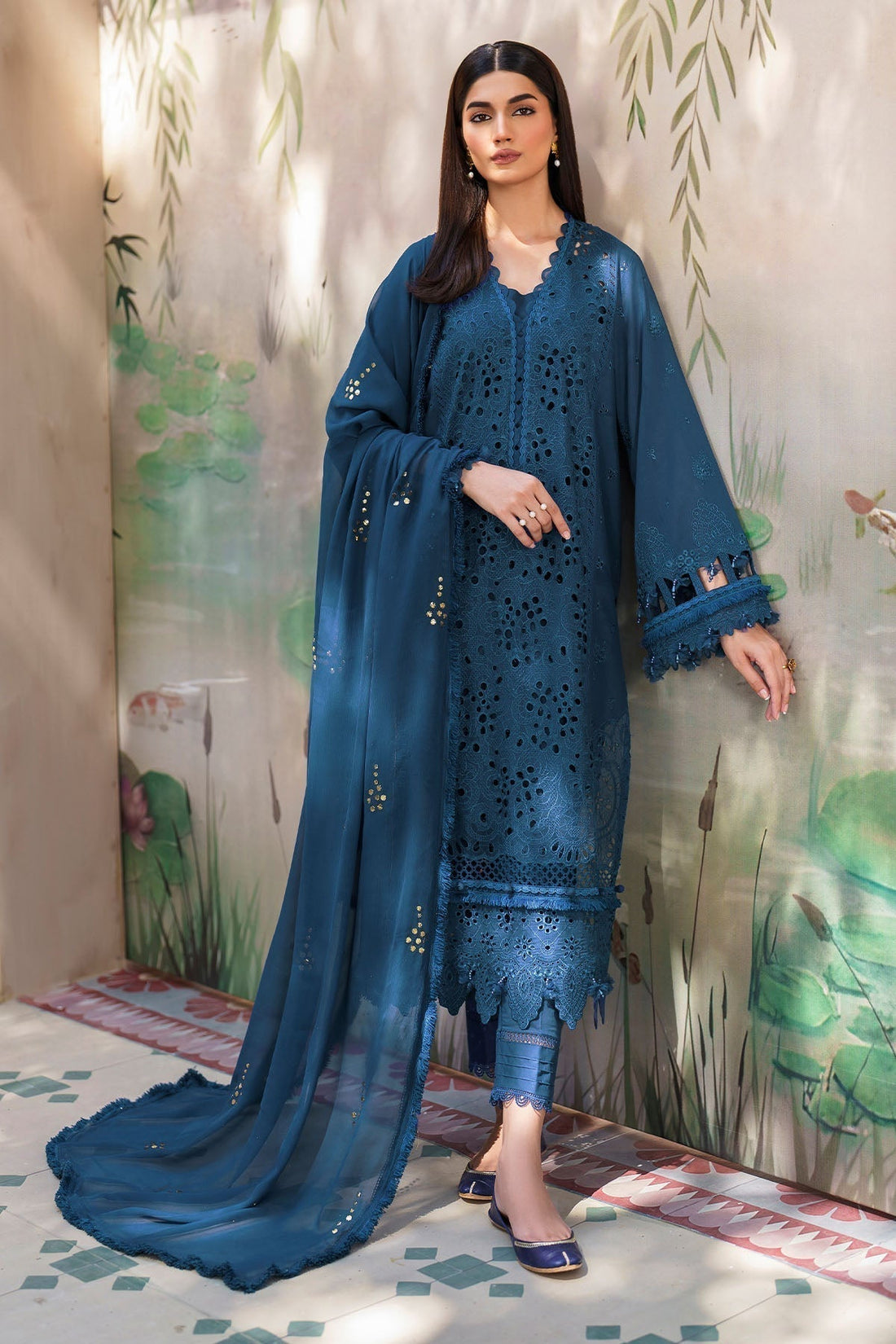 Nureh | Bazaar Lawn | NS-137 by Designer Nureh - House of Maryam - Pakistani Designer Ethnic Wear in {{ shop.shopifyCountryName }}