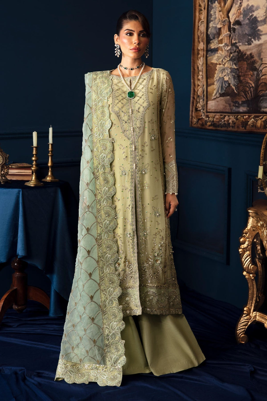 Nureh | Elanora Formal 24 | NEL-50-Meadow by Designer Nureh - House of Maryam - Pakistani Designer Ethnic Wear in {{ shop.shopifyCountryName }}