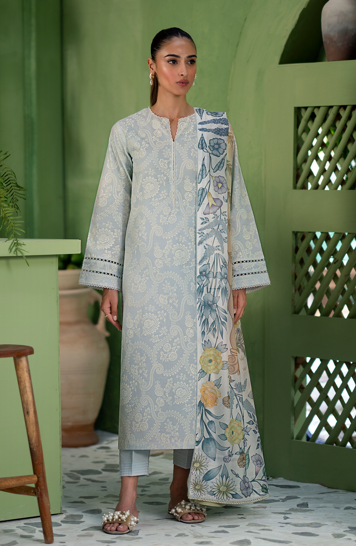 Seran | Artisan Lawn 25 | GLACE -  Seran Ladies Clothes - Original Designer Dress - House of Maryam