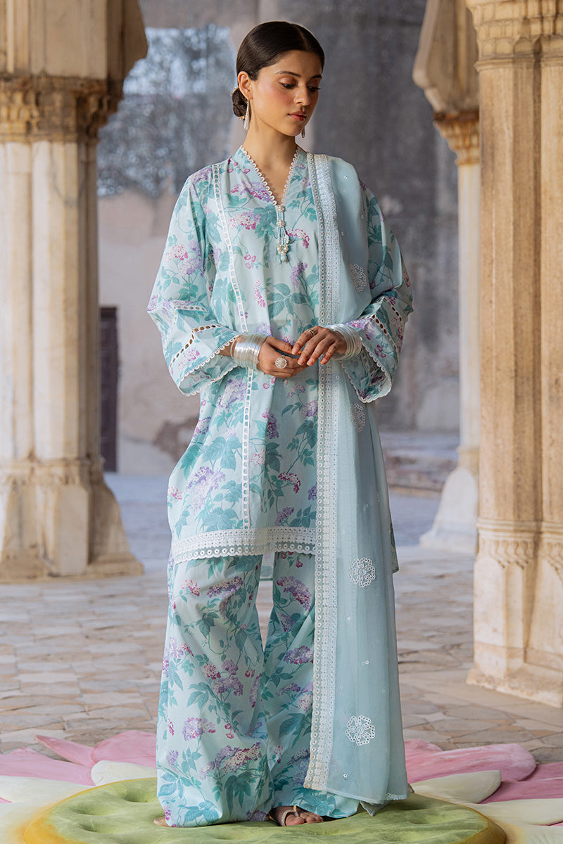 Cross Stitch | Eid Lawn Edit 25 | MINT GLAMOUR -  Cross Stitch Ladies Clothes - Original Designer Dress - House of Maryam