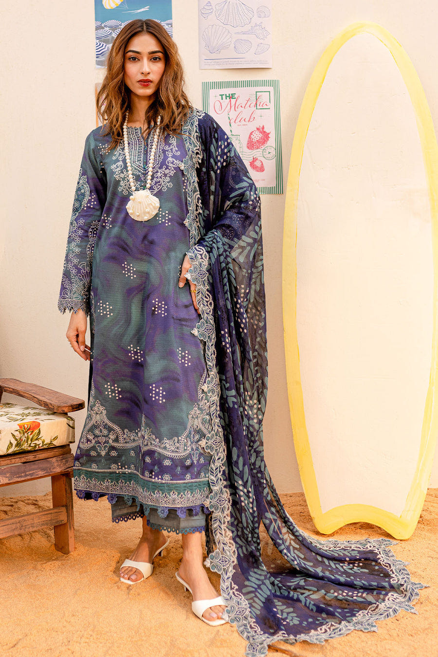 Nureh | Gardenia Lawn 25 | NSG-186 -  Nureh Ladies Clothes - Original Designer Dress - House of Maryam