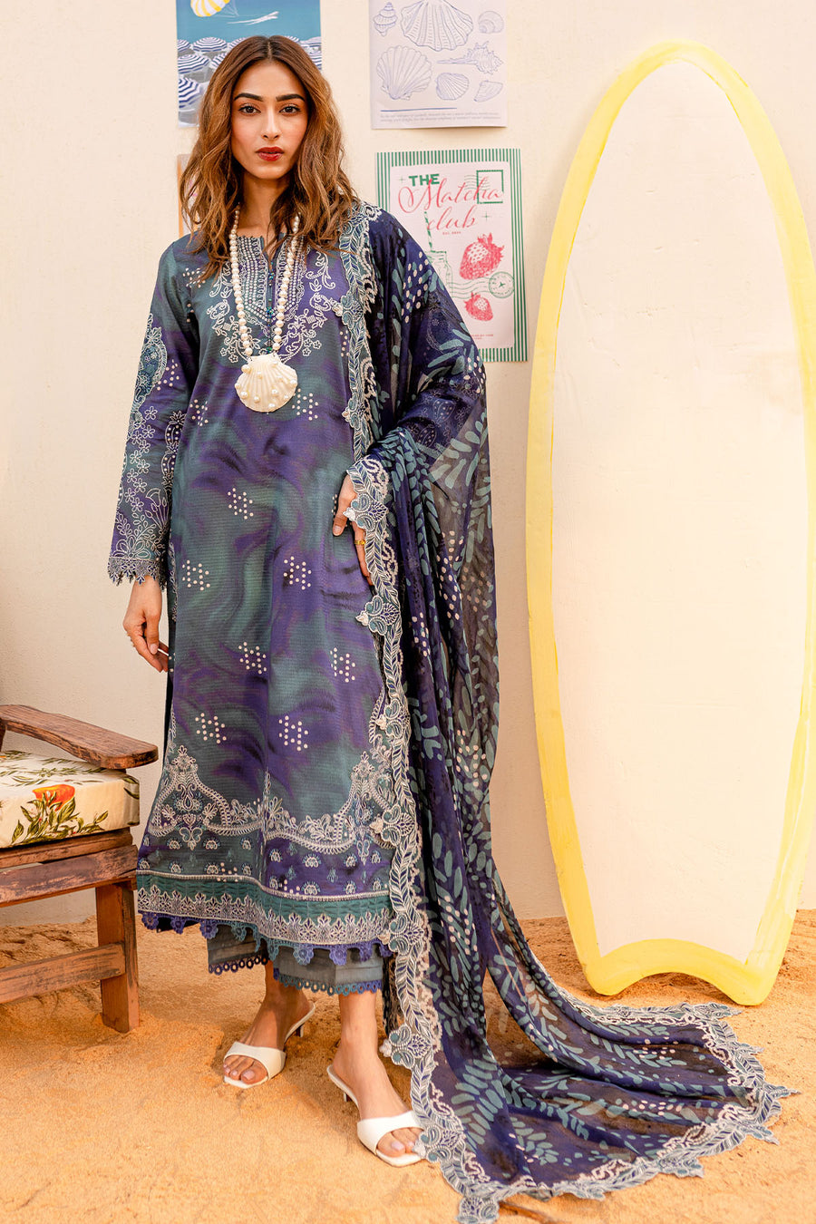 Nureh | Gardenia Lawn 25 | NSG-186 -  Nureh Ladies Clothes - Original Designer Dress - House of Maryam