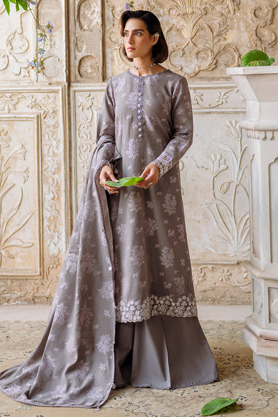 Cross Stitch | Eid Lawn Edit 25 | DESERT TAUPE -  Cross Stitch Ladies Clothes - Original Designer Dress - House of Maryam