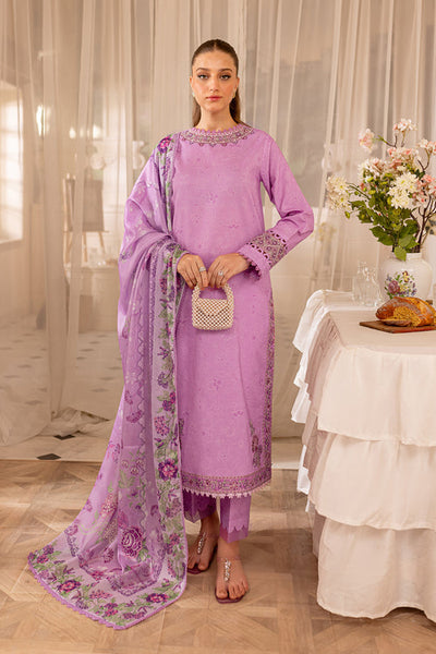 Farasha | Seraya Lawn 24 | VOILET -  Farasha Luxury - Original Designer Dress - House of Maryam