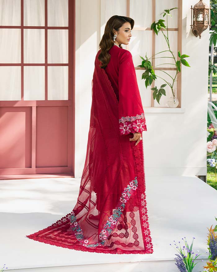 Zevk | Flora Festive Lawn | ZINNIA -  Zevk Ladies Clothes - Original Designer Dress - House of Maryam