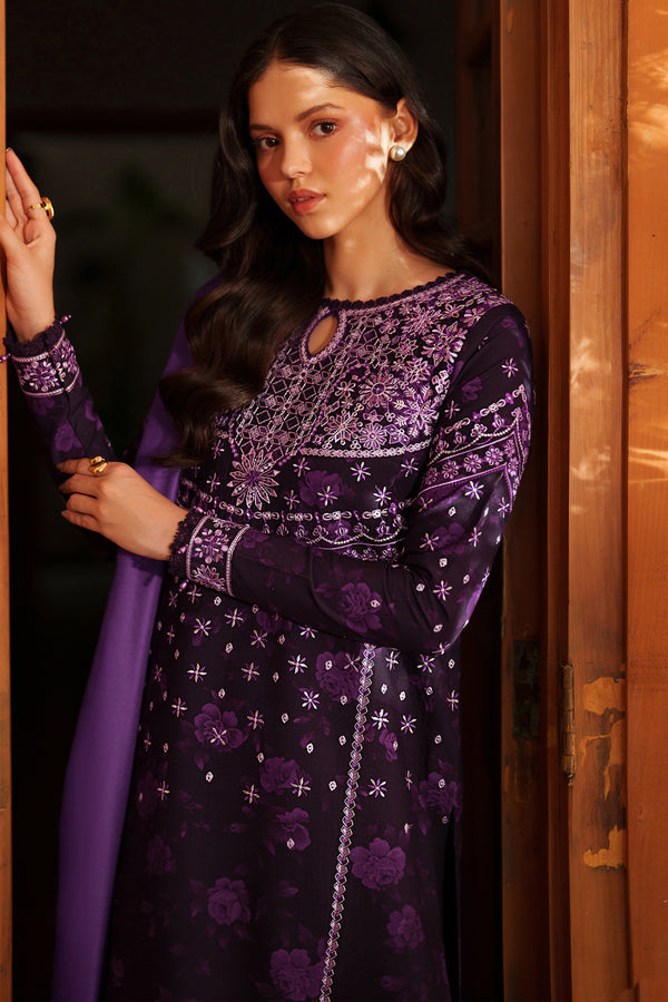 Farasha | Meline Premium Viscose 25 | Plum Powder-3