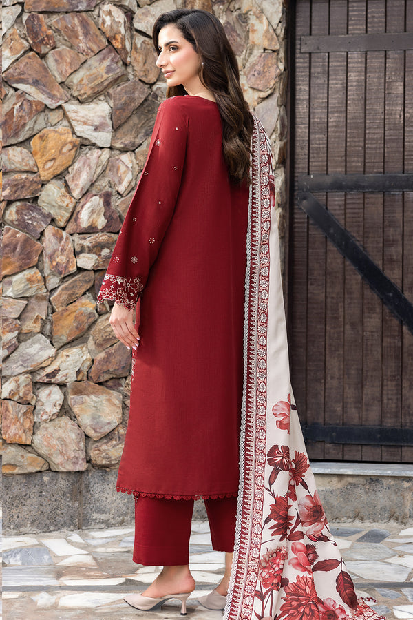 Farasha | Eminence Khaddar 25 | Claret-2