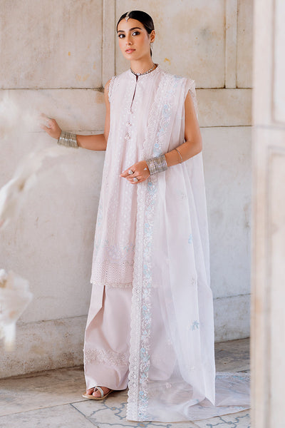 Cross Stitch | Eid Lawn Edit 25 | HUSHED MAUVE -  Cross Stitch Ladies Clothes - Original Designer Dress - House of Maryam