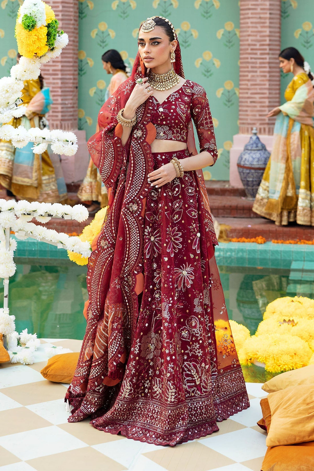 Nureh | Jhoomro Wedding Formals | NL-53 - MAHRO by Designer Nureh - House of Maryam - Pakistani Designer Ethnic Wear in {{ shop.shopifyCountryName }}