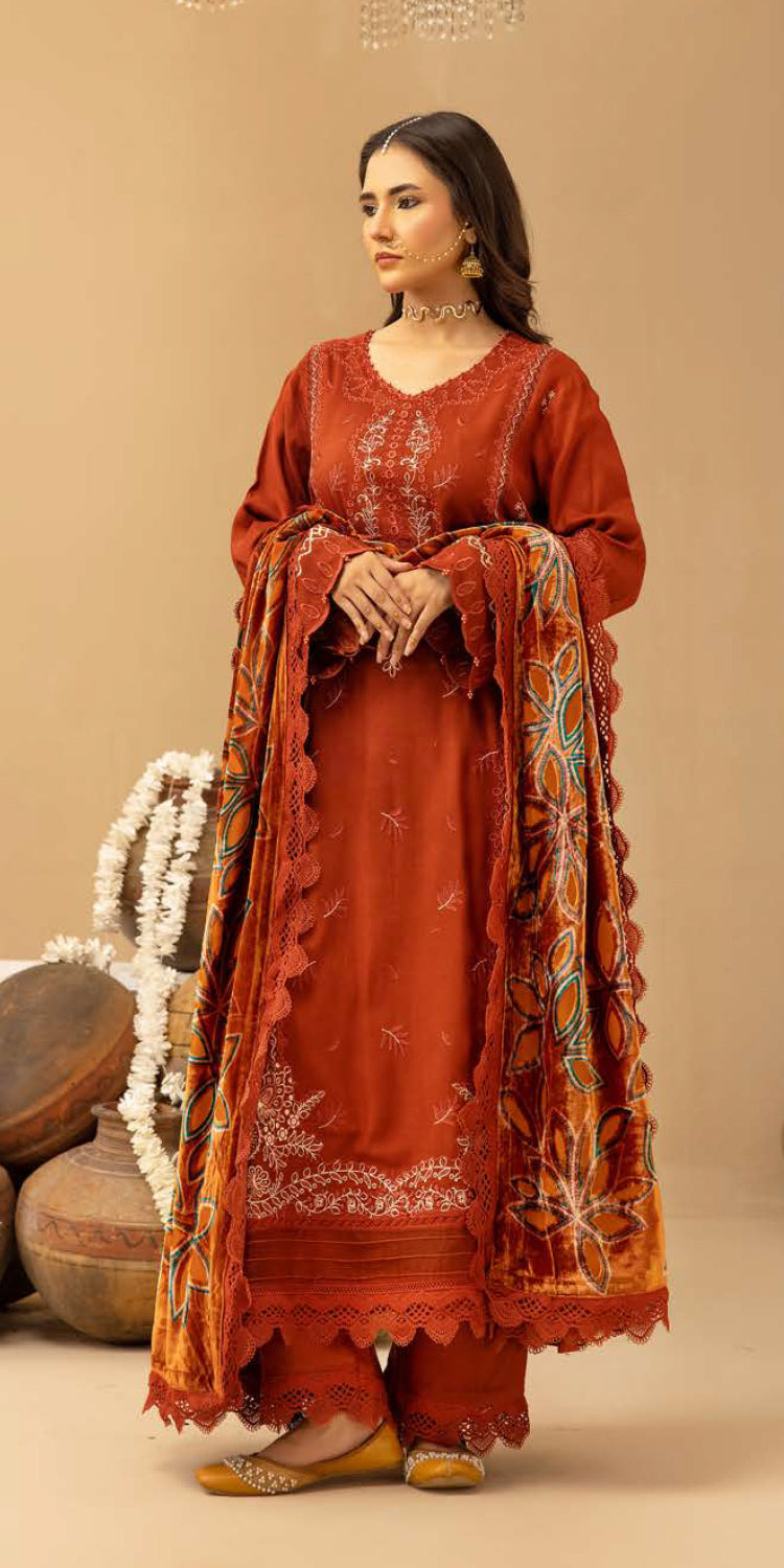 Riaz Arts | Dastaan Winter 25 | DS-20 -  Riaz Arts Ladies Clothes - Original Designer Dress - House of Maryam