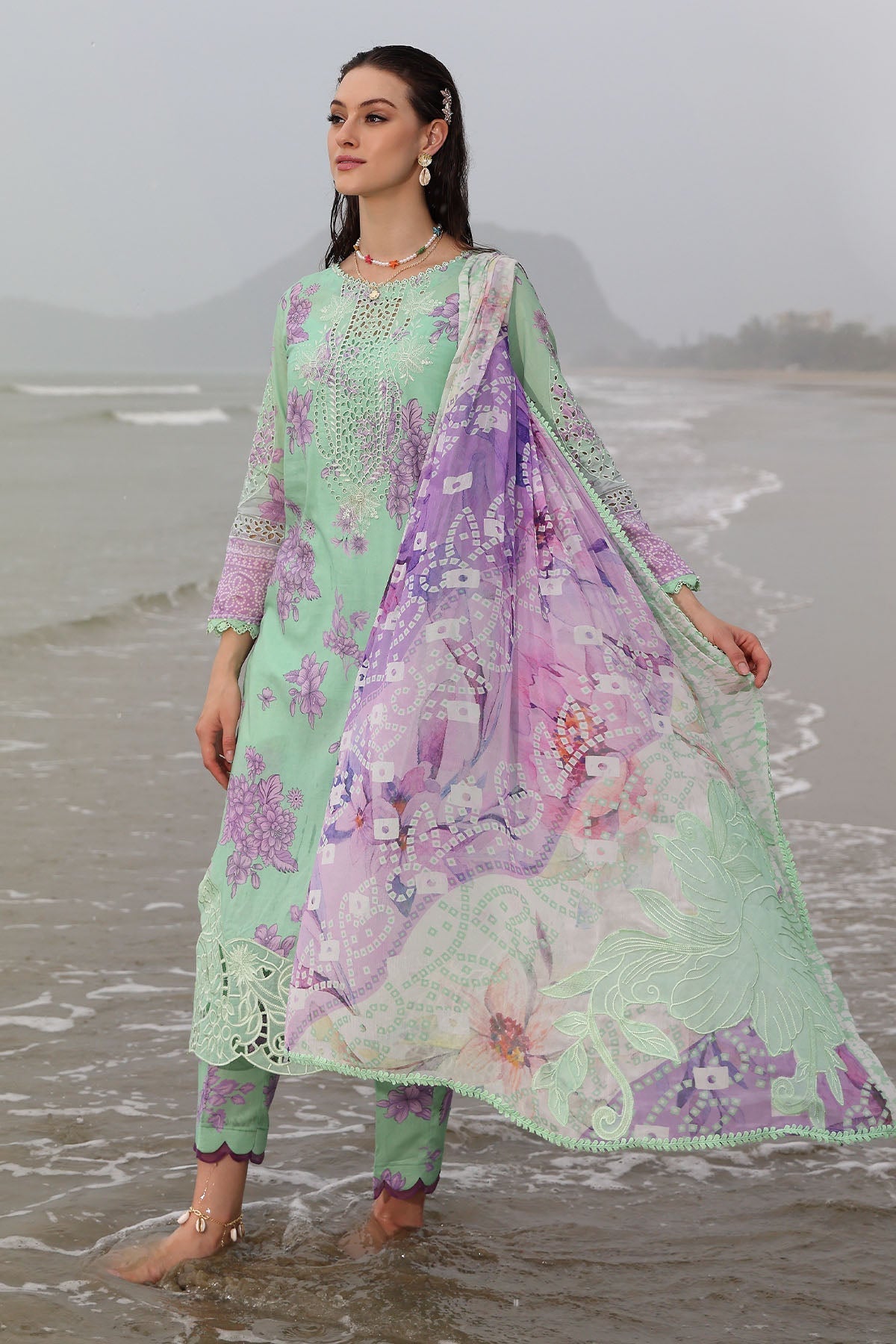 Nureh | Gardenia Embroidered Lawn 25 | NSG-174 -  Nureh Ladies Clothes -  House of Maryam