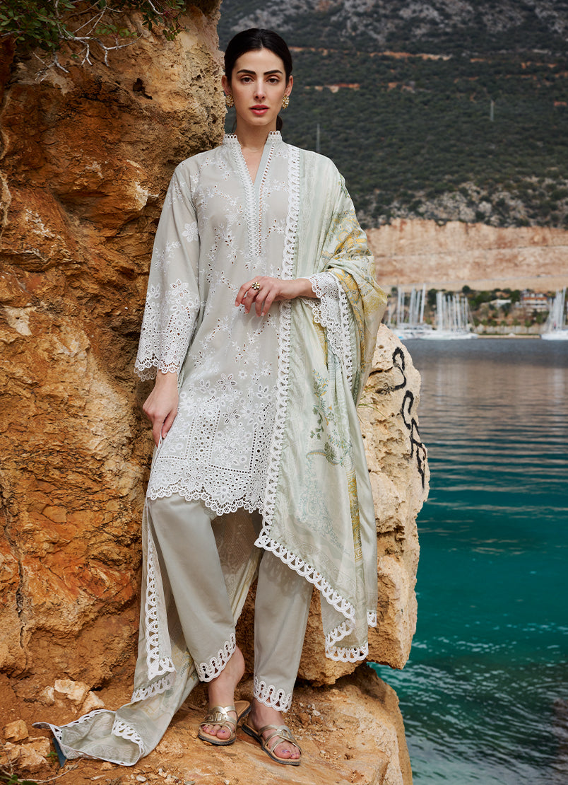Image | Lawnkari 25 | Melek -  Image Ladies Clothes - Original Designer Dress - House of Maryam